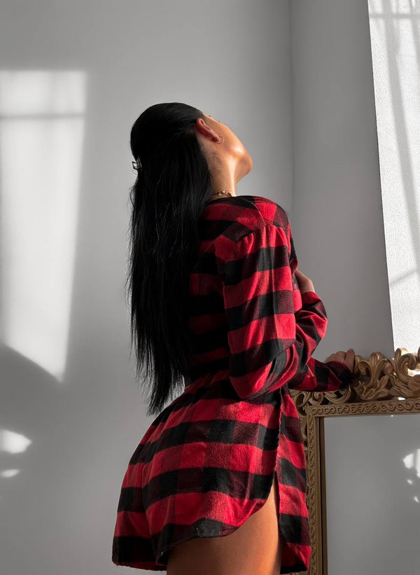 Christmas Cropped Pajamas Set №1 Flannel Style