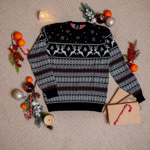 Men's Black Christmas Sweater